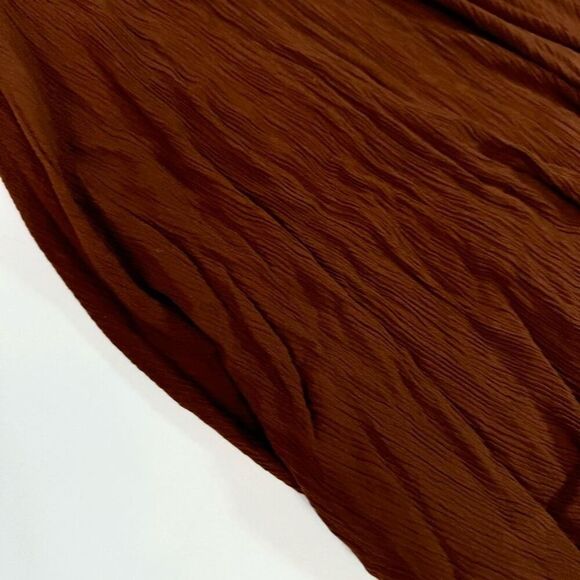 LotusTraders Dress Womens One Size Brown Sleeveless witchy smocked Midi boho - Picture 5 of 9